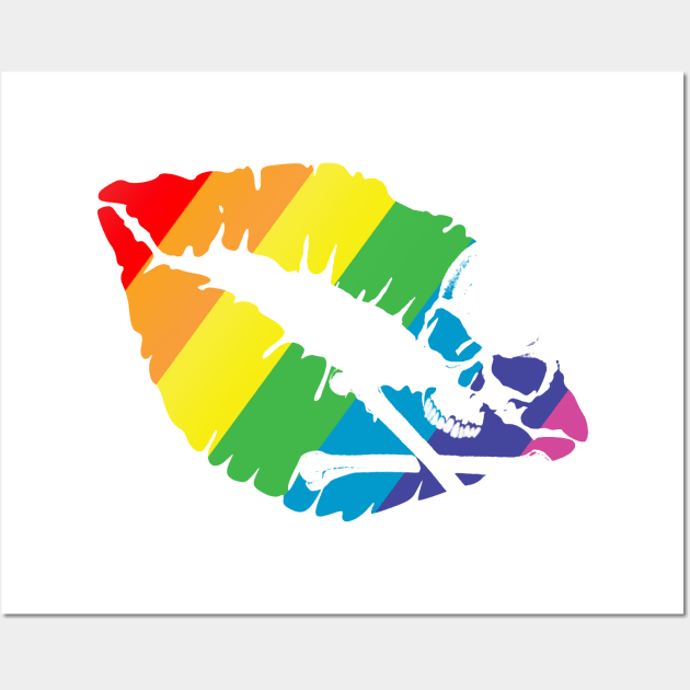 rainbow kiss Wall Art by chromatosis